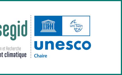 Nouveau Logo de la chaire UNESCO Chaire UNESCO Éducation, Formation et Recherche en Adaptation au changement climatique